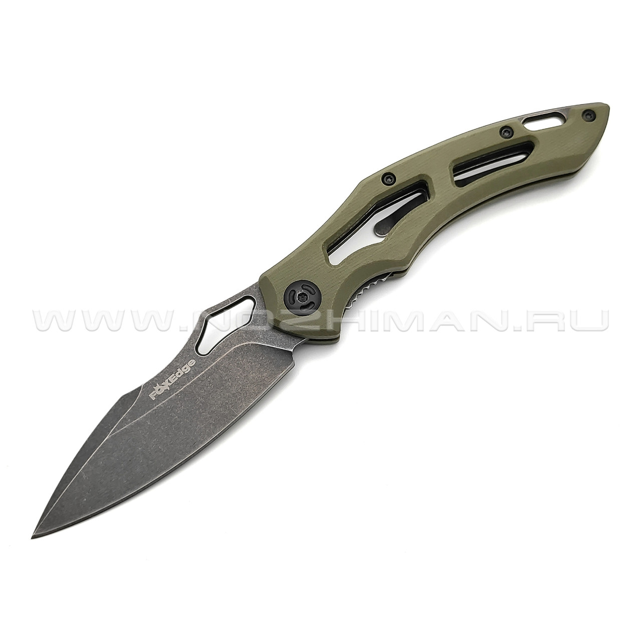 Нож Fox Edge Sparrow FE-033 сталь 9Cr13, рукоять G10 green