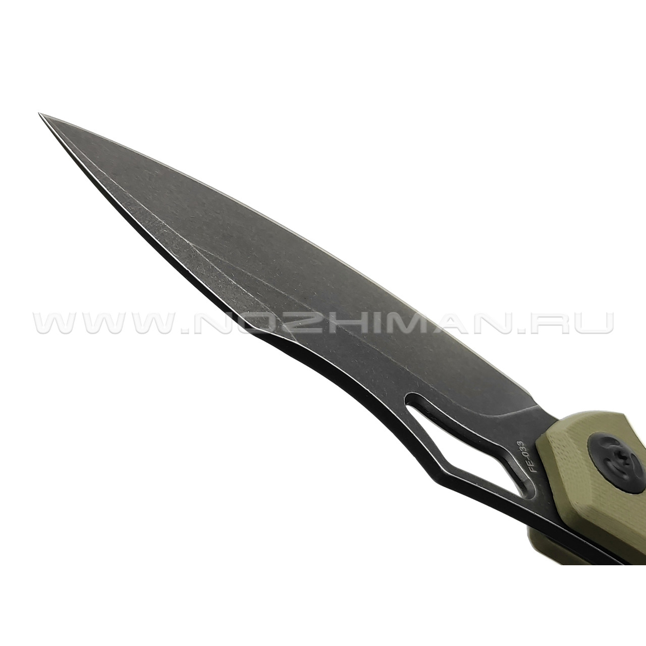 Нож Fox Edge Sparrow FE-033 сталь 9Cr13, рукоять G10 green