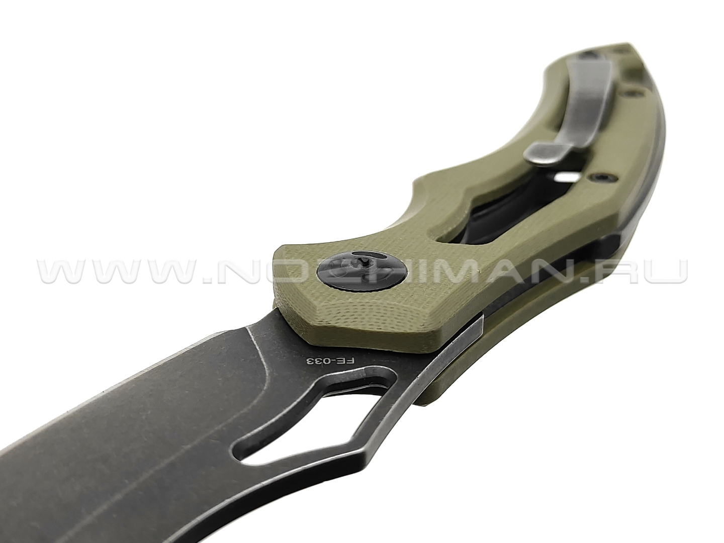Нож Fox Edge Sparrow FE-033 сталь 9Cr13, рукоять G10 green