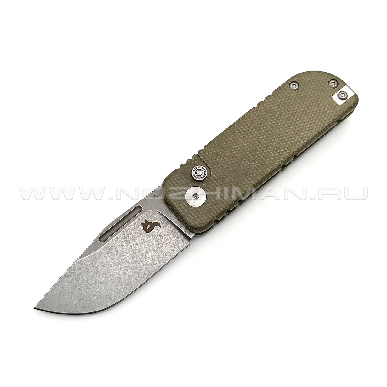Нож Black Fox Keanu BF-758 MI NU-Bowie сталь D2, рукоять Micarta green