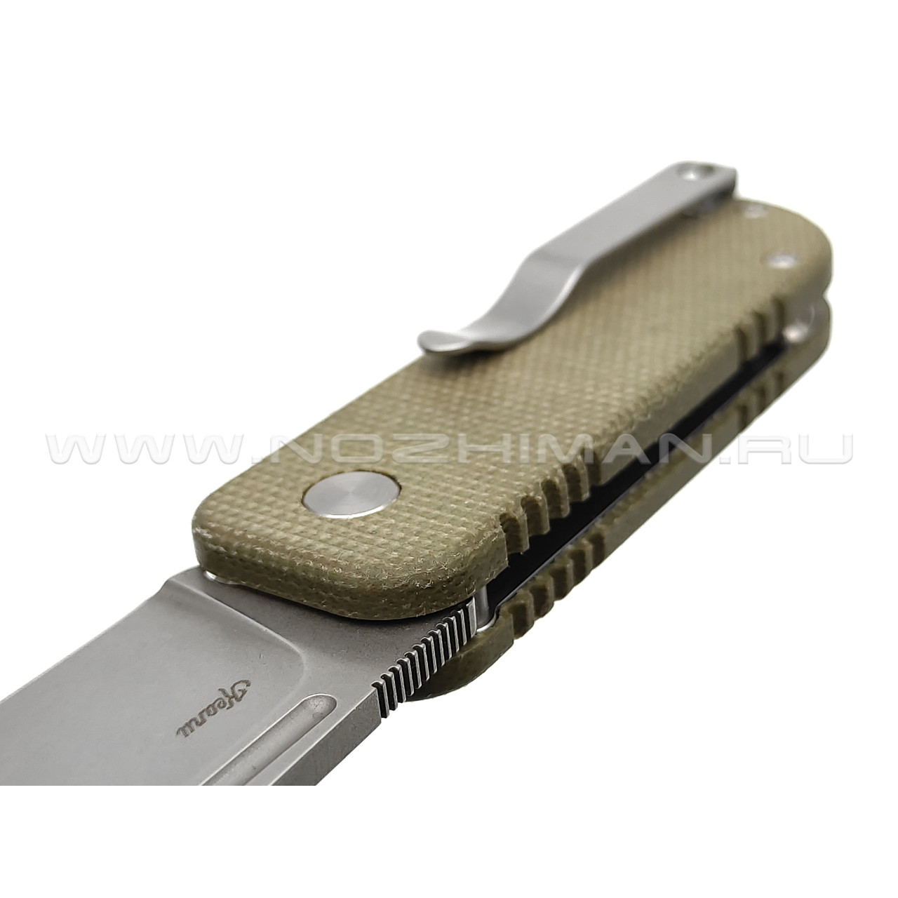 Нож Black Fox Keanu BF-758 MI NU-Bowie сталь D2, рукоять Micarta green