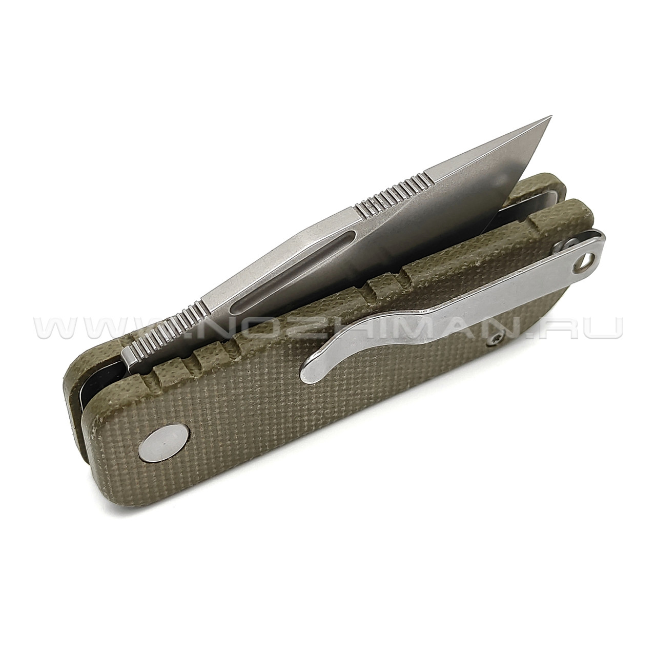 Нож Black Fox Keanu BF-758 MI NU-Bowie сталь D2, рукоять Micarta green