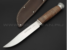 Нож Fox European Hunter 610/13R сталь 420С, рукоять Наборная кожа
