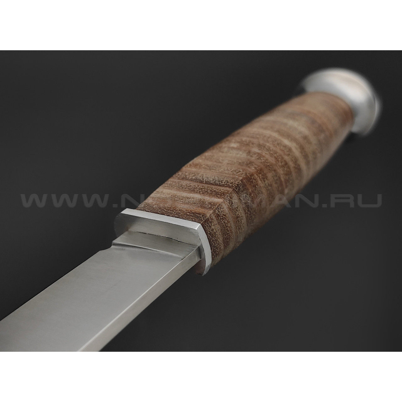 Нож Fox European Hunter 610/13R сталь 420С, рукоять Наборная кожа