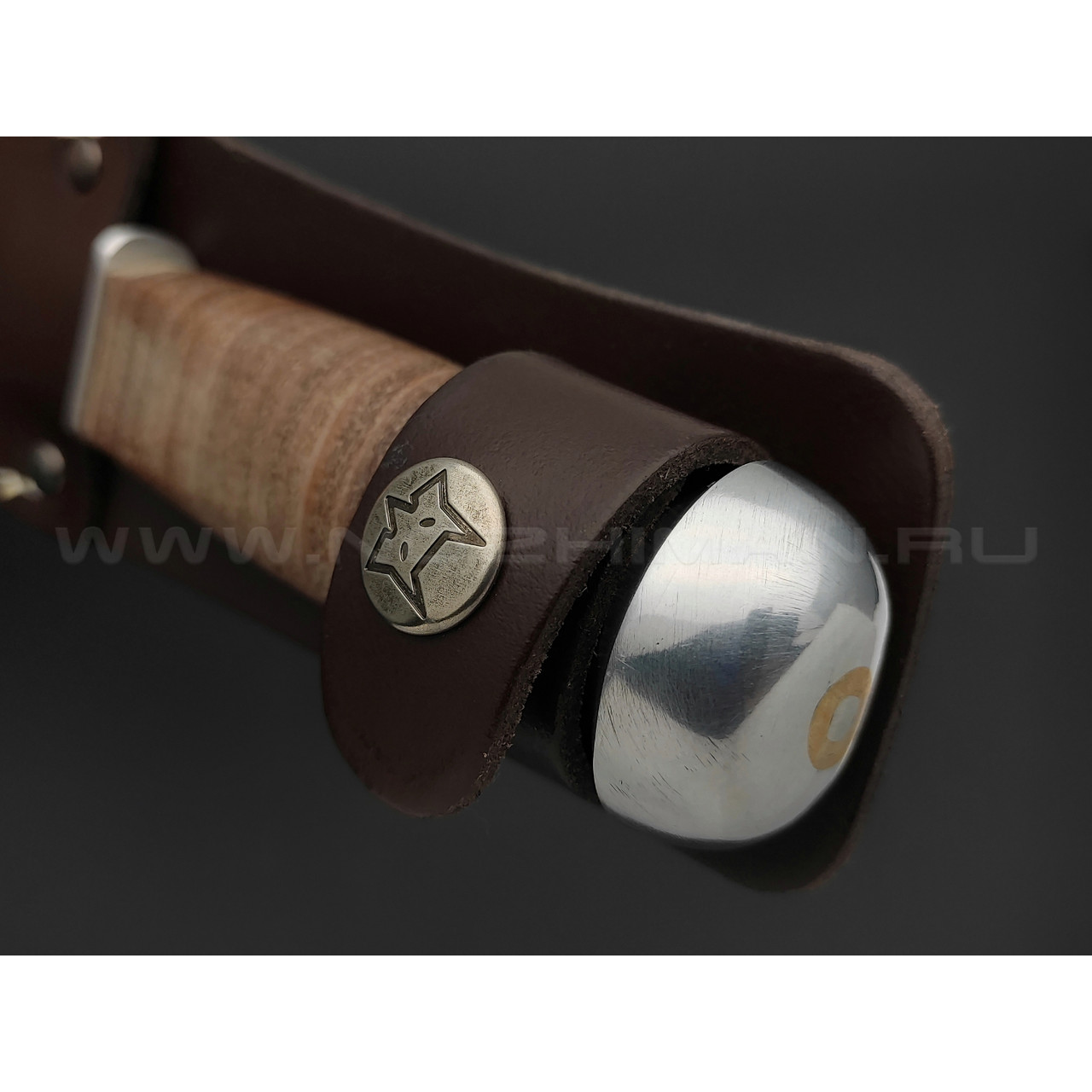 Нож Fox European Hunter 610/11R сталь 420С, рукоять Наборная кожа