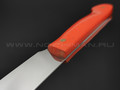 Товарищество Завьялова большой филейный нож №1 сталь N690, рукоять G10 orange