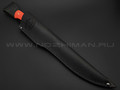 Товарищество Завьялова большой филейный нож №1 сталь N690, рукоять G10 orange