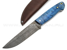Товарищество Завьялова нож Цезарь сталь ХВ5, рукоять Стабилизированное дерево синее