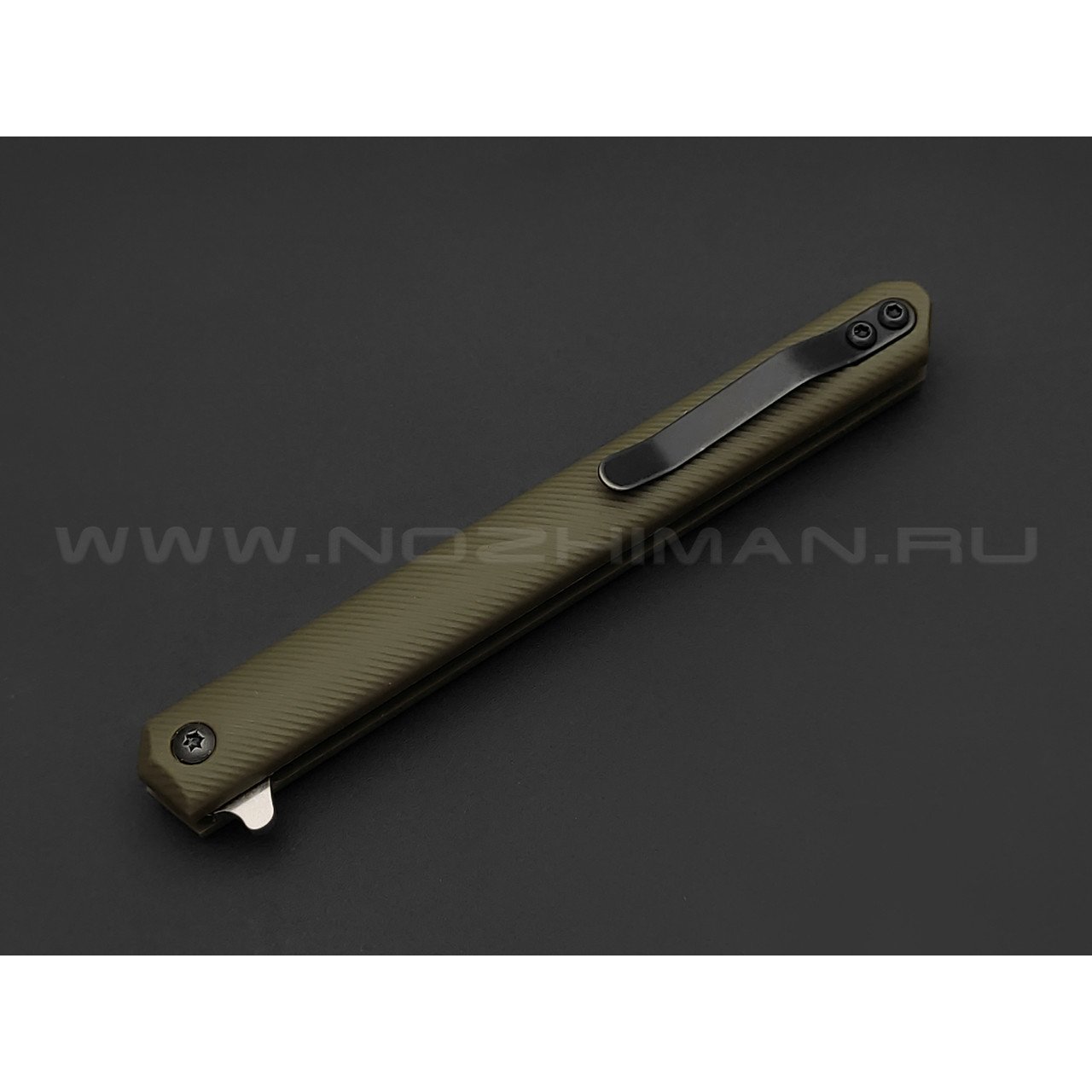 TuoTown нож BDJ-G сталь D2, рукоять Grivory OD green