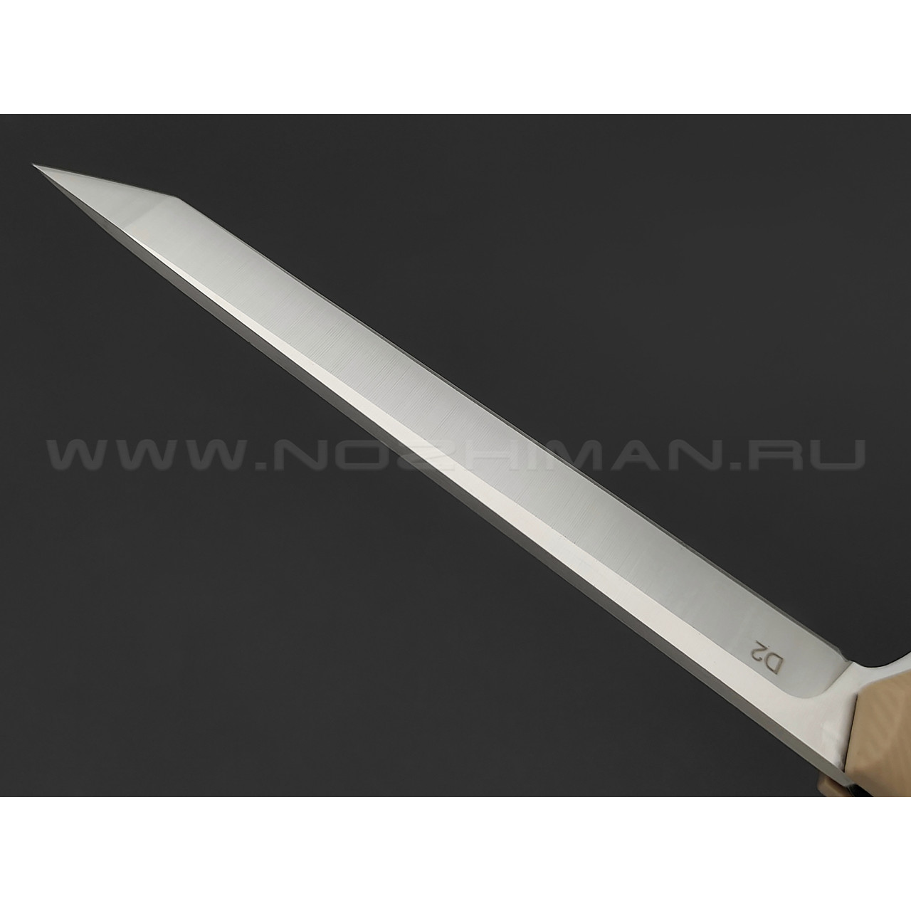 TuoTown нож BDT-S сталь D2 satin, рукоять Grivory Tan