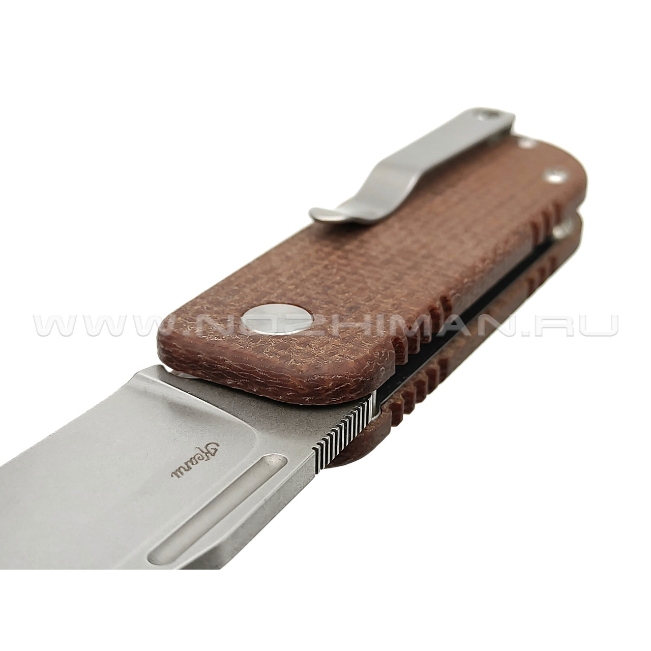 Нож Black Fox Keanu BF-758 MIB NU-Bowie сталь D2, рукоять Micarta brown