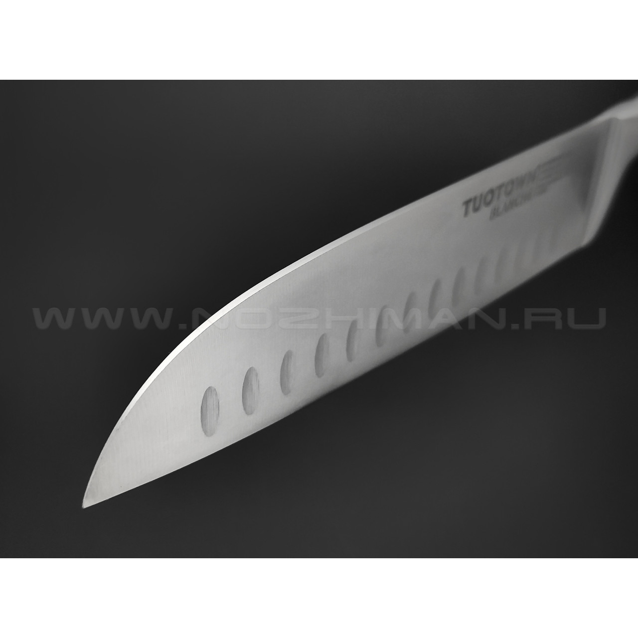 TuoTown Blanche Santoku 307008 сталь German 1.4116, рукоять Stainless steel, ABS