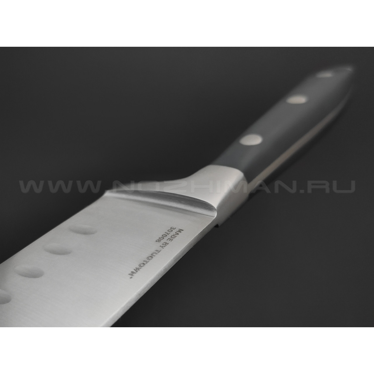 TuoTown Blanche Santoku 307008 сталь German 1.4116, рукоять Stainless steel, ABS