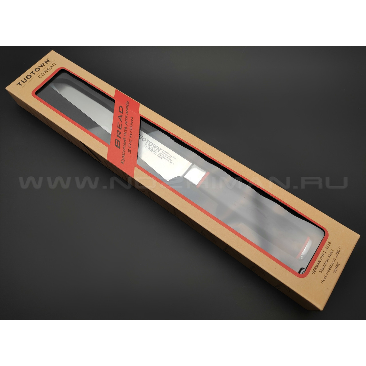 TuoTown Conrad Bread 408004 сталь German 1.4116, рукоять ABS
