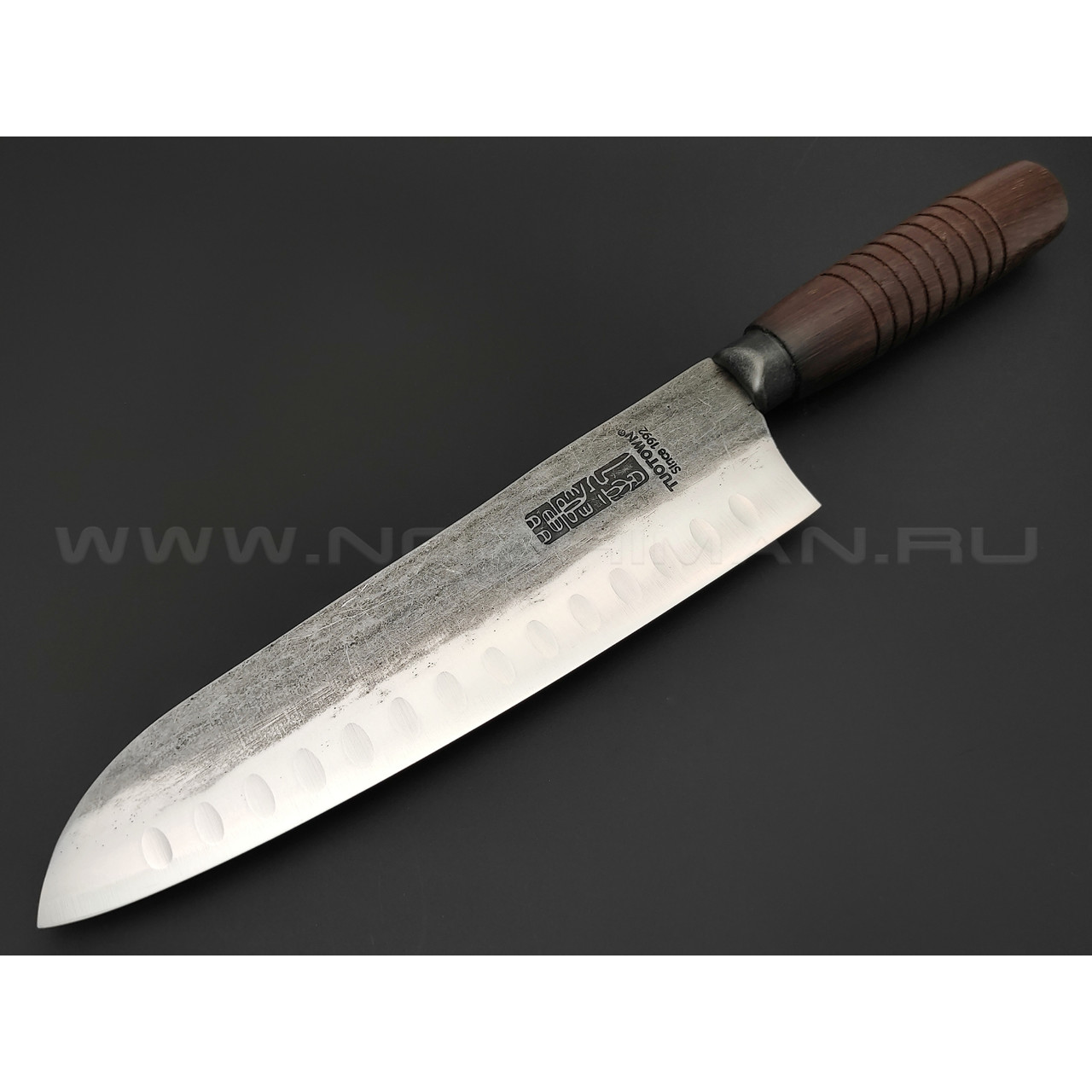 TuoTown кованый нож HAI Santoku H908008 сталь Aus-10, рукоять дерево венге