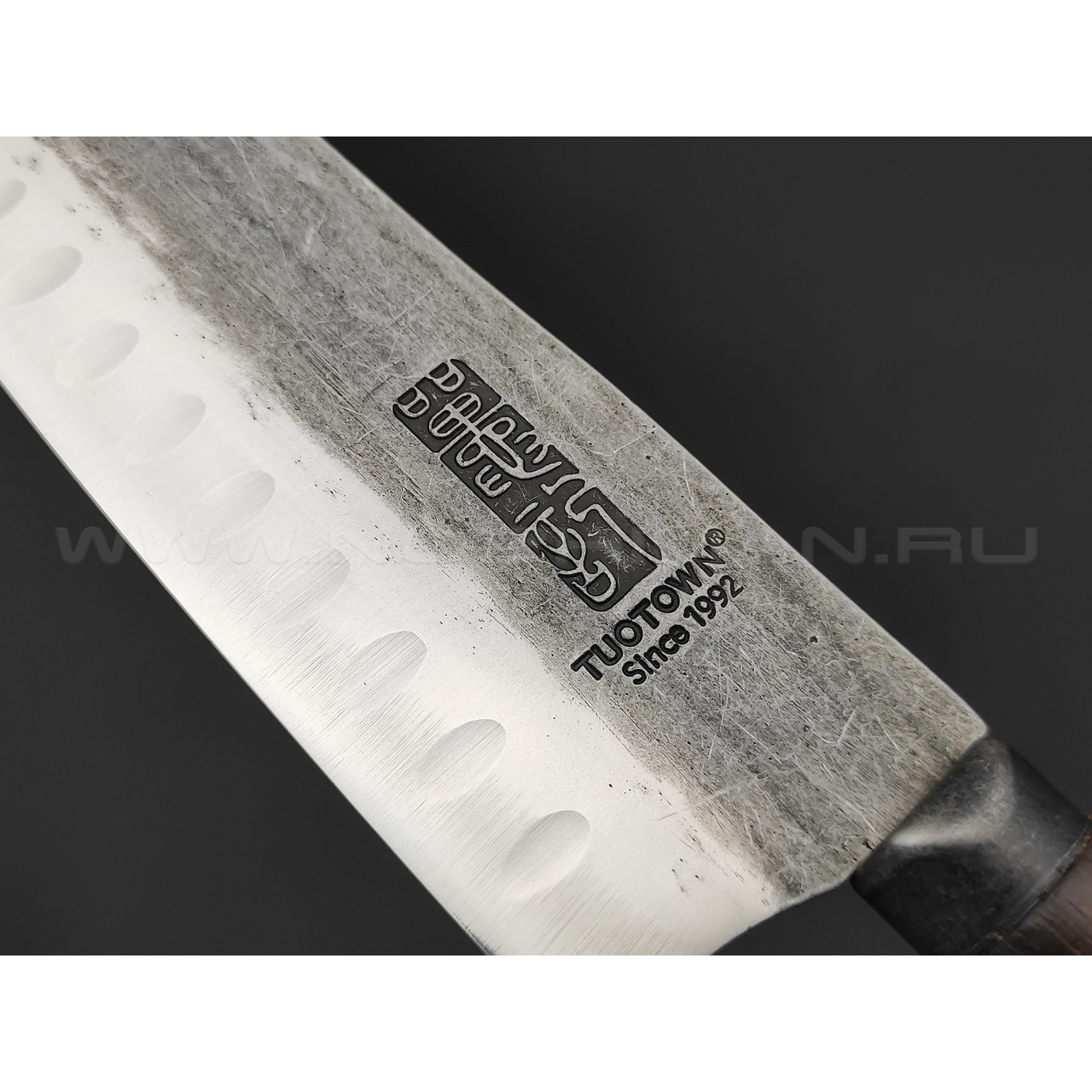 TuoTown кованый нож HAI Santoku H908008 сталь Aus-10, рукоять дерево венге