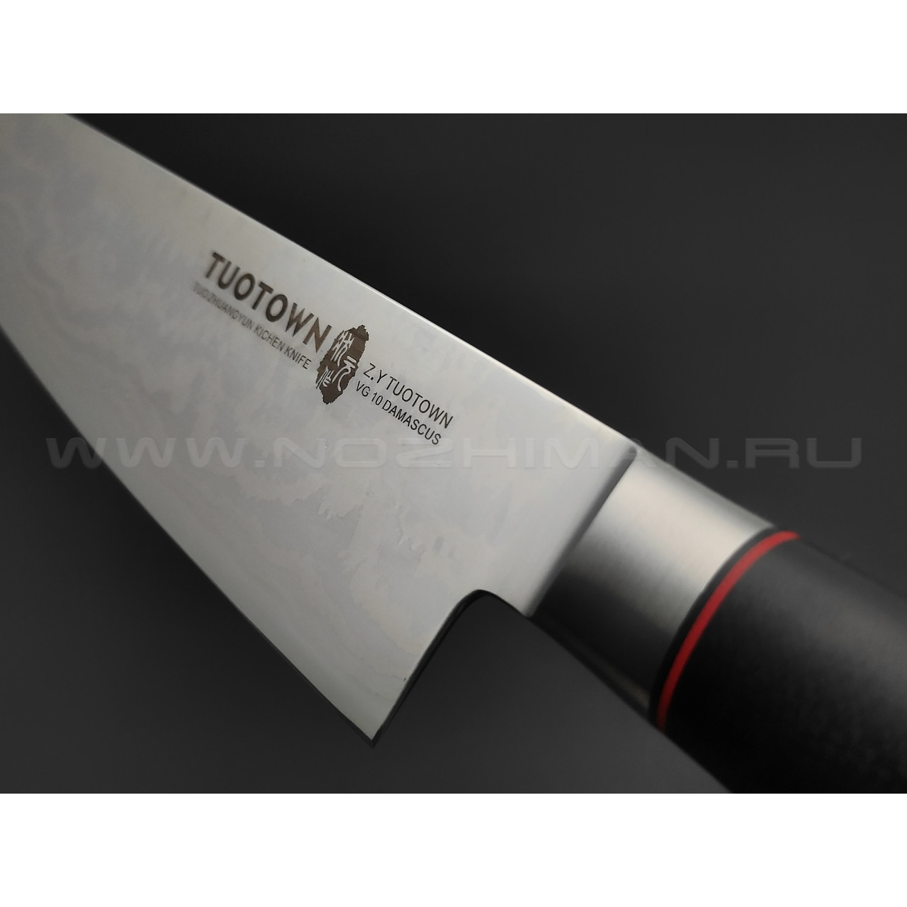TuoTown FT-series Chefs 20 см 218001 сталь Damascus VG-10, рукоять G10