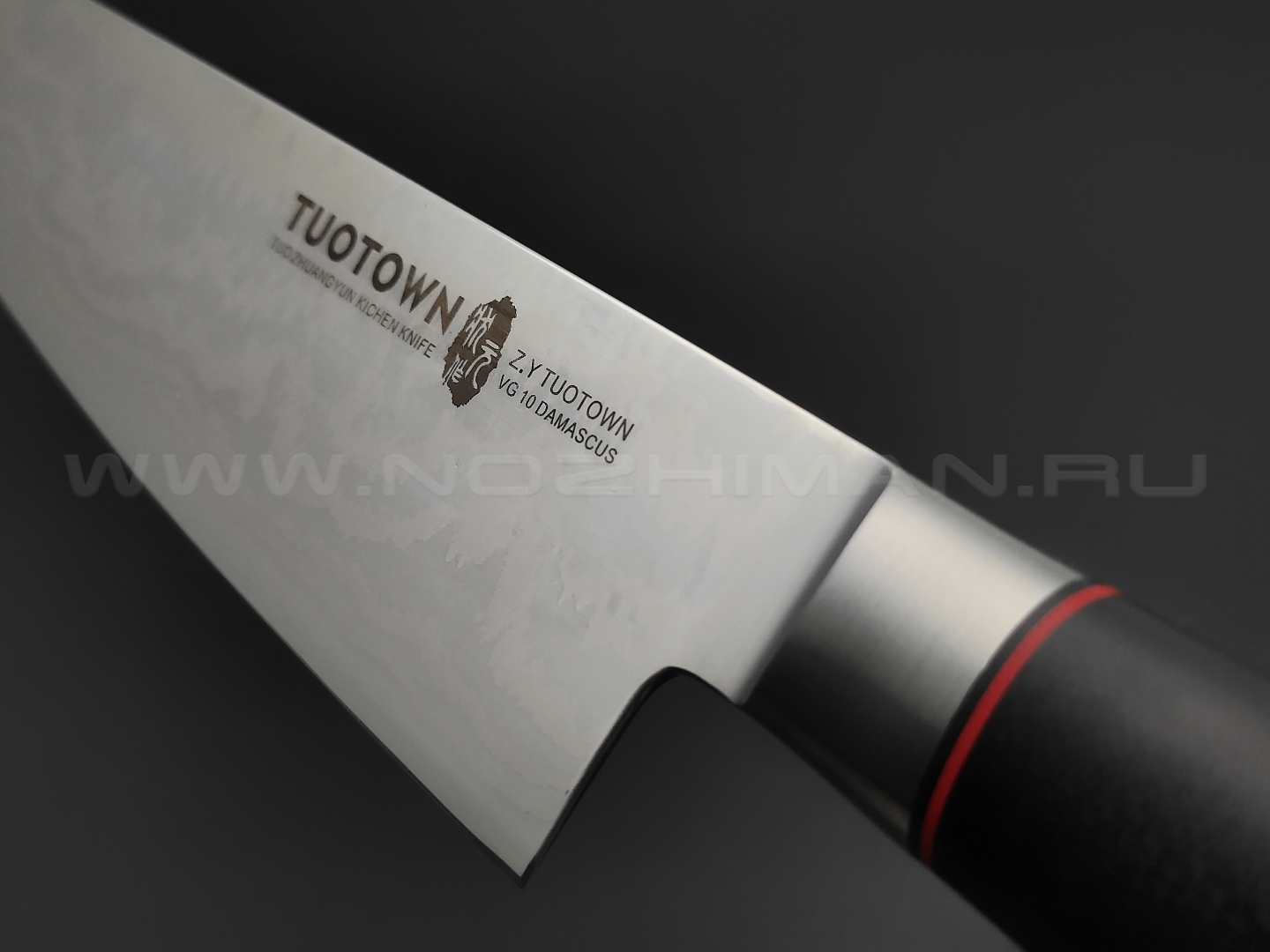 TuoTown кухонный нож Chefs 20 см 218001 сталь Damascus VG-10, рукоять G10