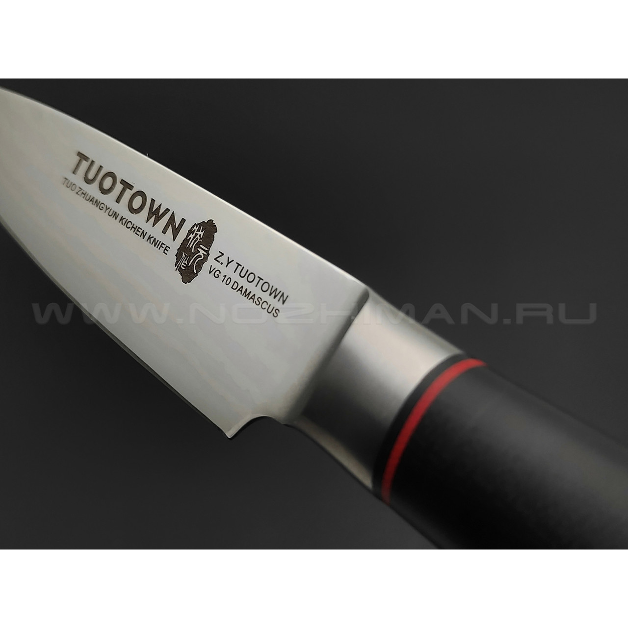 TuoTown FT-series Paring 213508 сталь Damascus VG-10, рукоять G10
