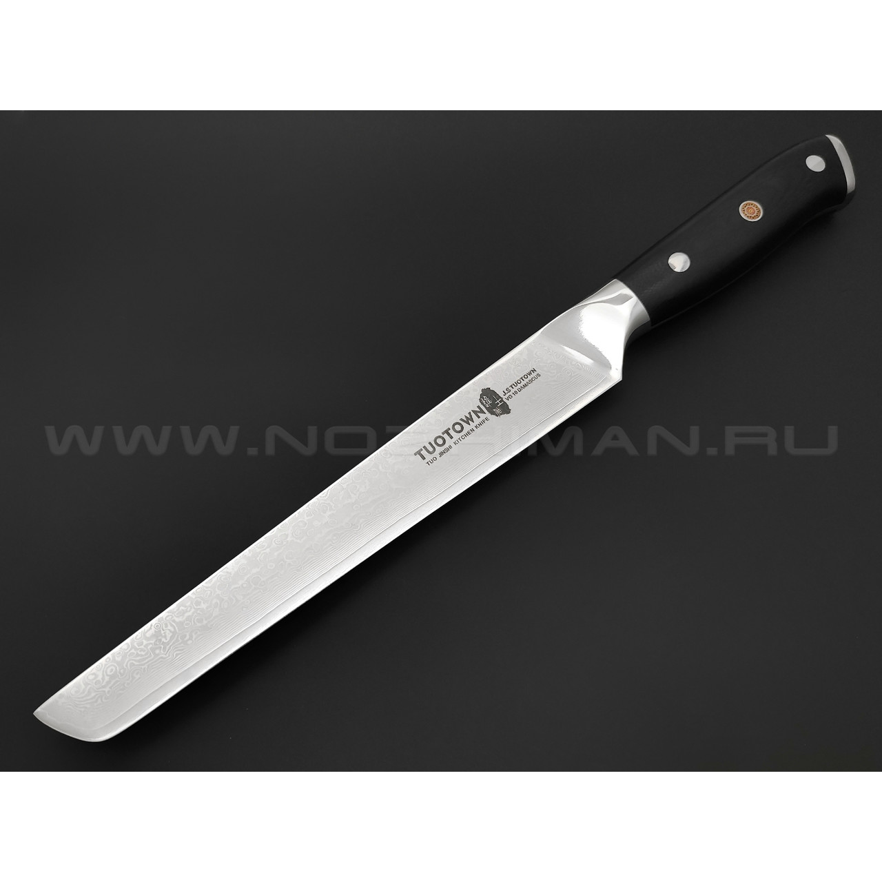 TuoTown D.JS Slicer 618005 сталь Damascus VG-10, рукоять G10