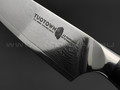 TuoTown кухонный нож Santoku 13 см 615008 сталь Damascus VG-10, рукоять G10