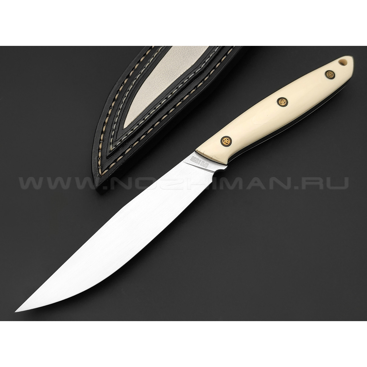 Neyris Knives нож Катар сталь CPM S125V, рукоять бивень мамонта, мозаичные пины