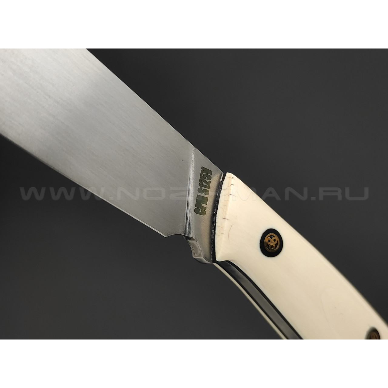 Neyris Knives нож Катар сталь CPM S125V, рукоять бивень мамонта, мозаичные пины