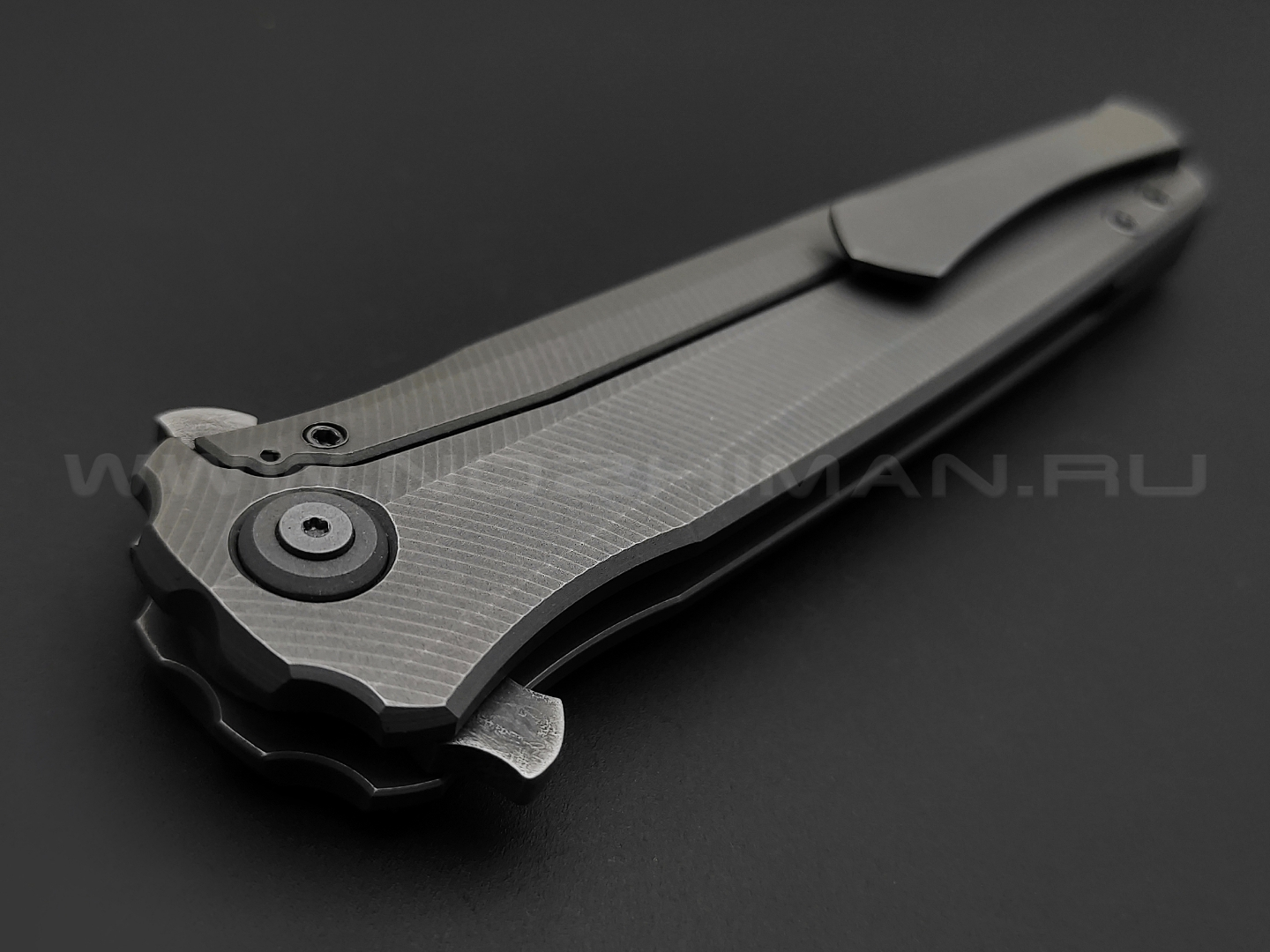 Neyris Knives складной нож ТаоРан сталь CPM 3V, рукоять титан, carbon fiber dark matter silver