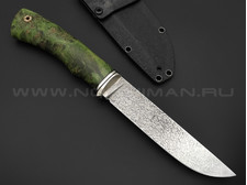 Волчий Век нож Слон Custom сталь PGK WA, рукоять карельская береза, нейзильбер