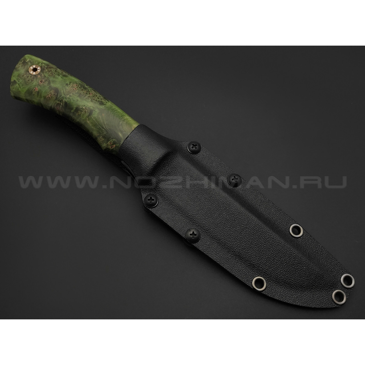 Волчий Век нож Слон Custom сталь PGK WA, рукоять карельская береза, нейзильбер