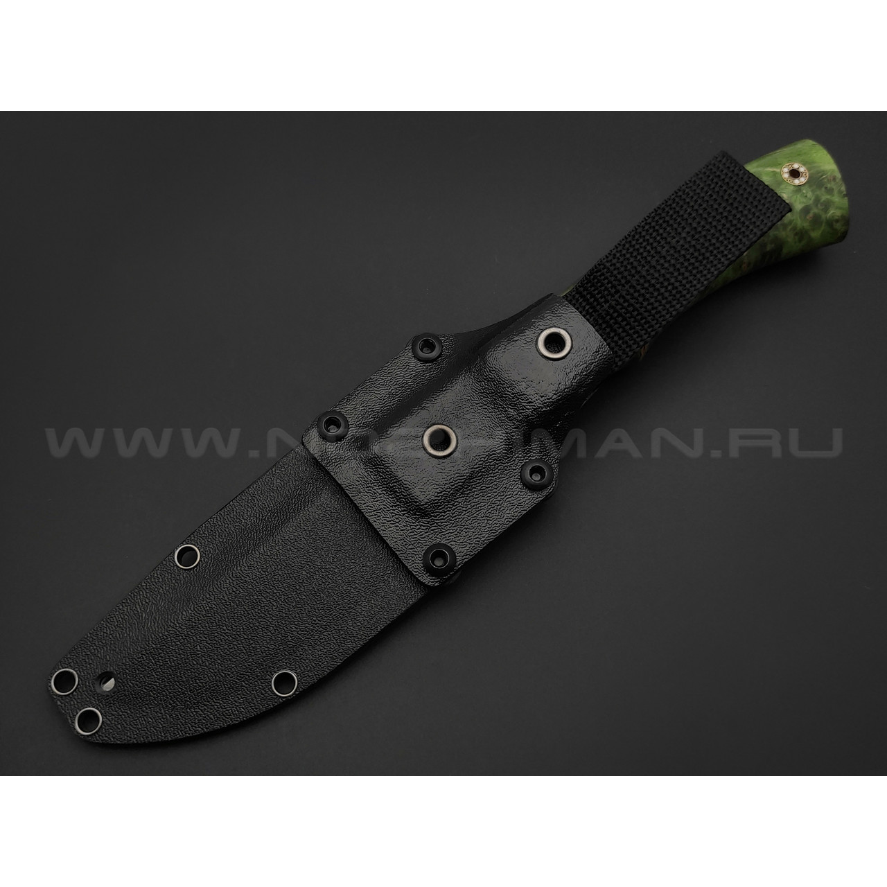 Волчий Век нож Слон Custom сталь PGK WA, рукоять карельская береза, нейзильбер
