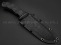 Волчий Век нож Команданте Tactical Edition сталь PGK WA, рукоять G10 black
