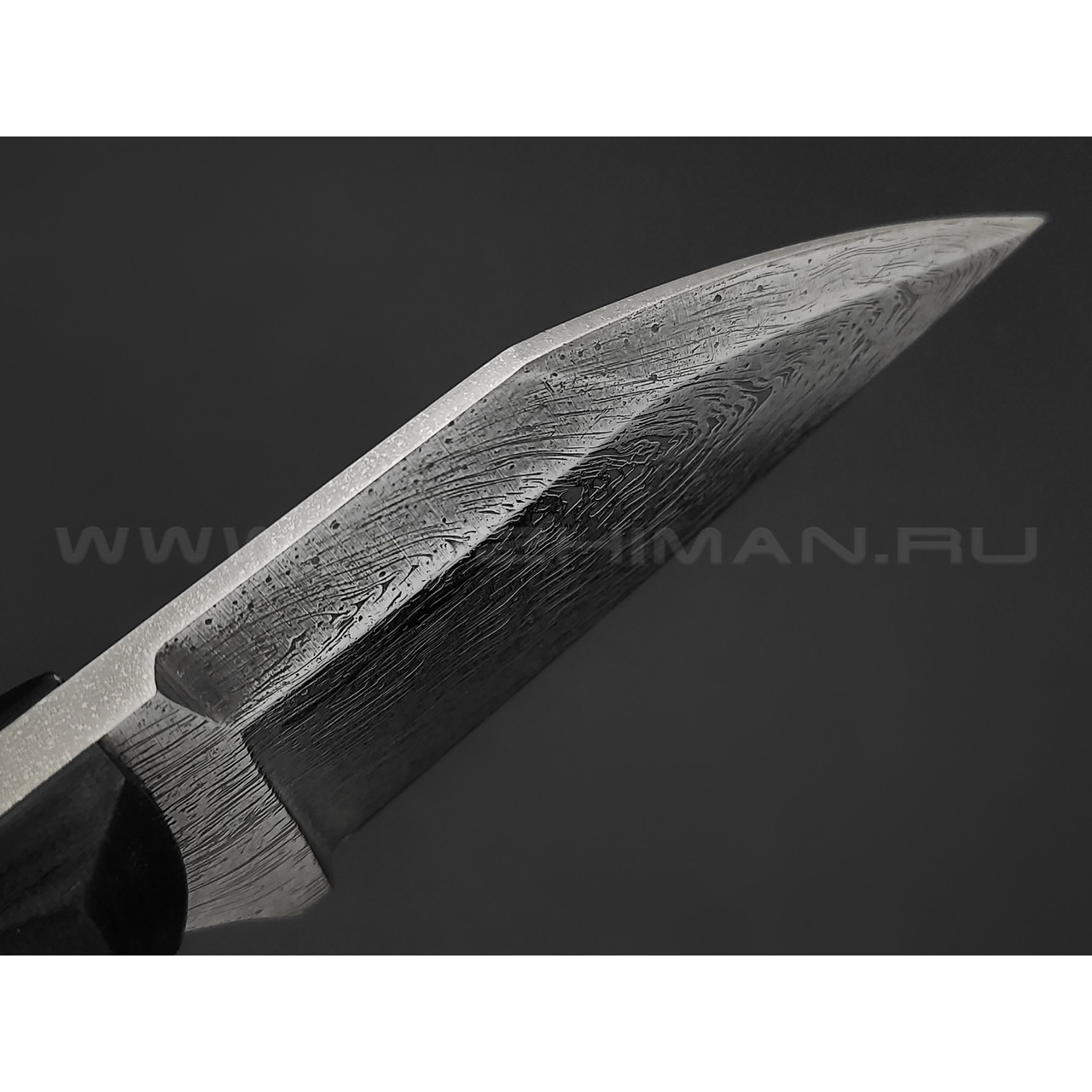 Волчий Век нож Wharn сталь PGK WA дамаскаж, рукоять G10