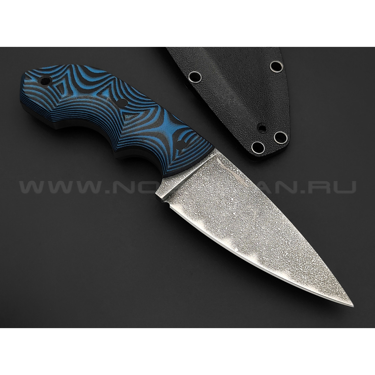 Волчий Век нож Оса Custom сталь PGK WA, рукоять G10 black & blue