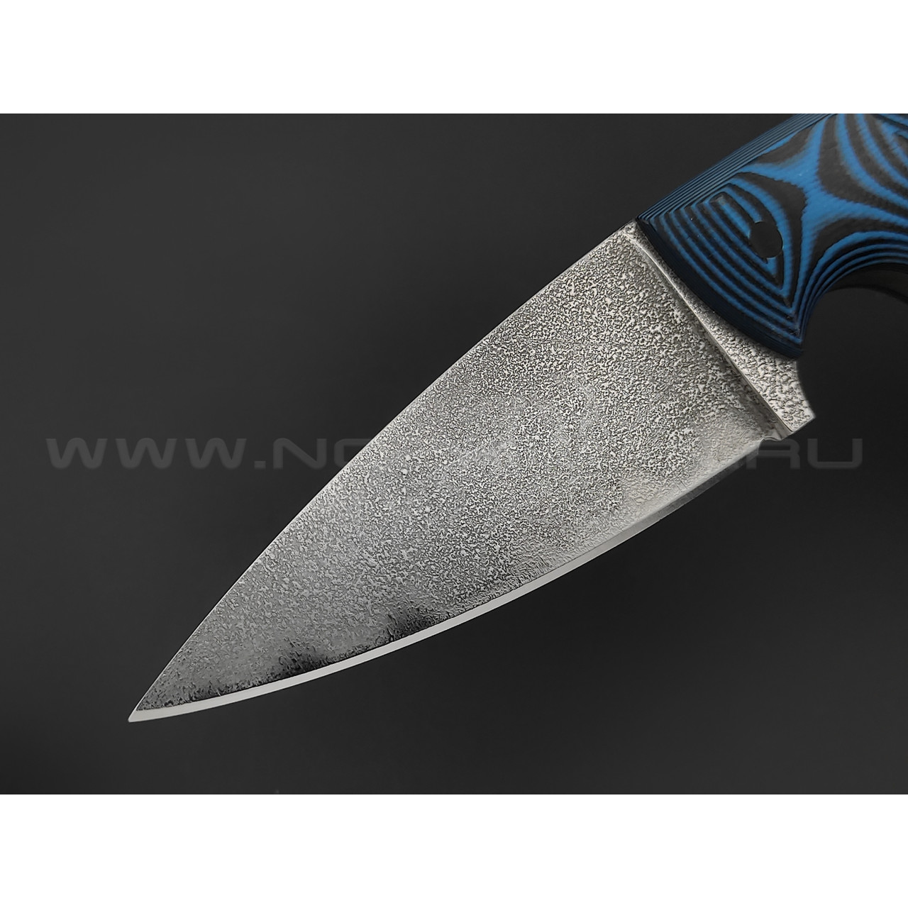 Волчий Век нож Оса Custom сталь PGK WA, рукоять G10 black & blue