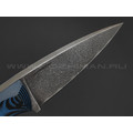 Волчий Век нож Оса Custom сталь PGK WA, рукоять G10 black & blue Волчий Век нож Оса Custom сталь PGK WA, рукоять G10 black & blue