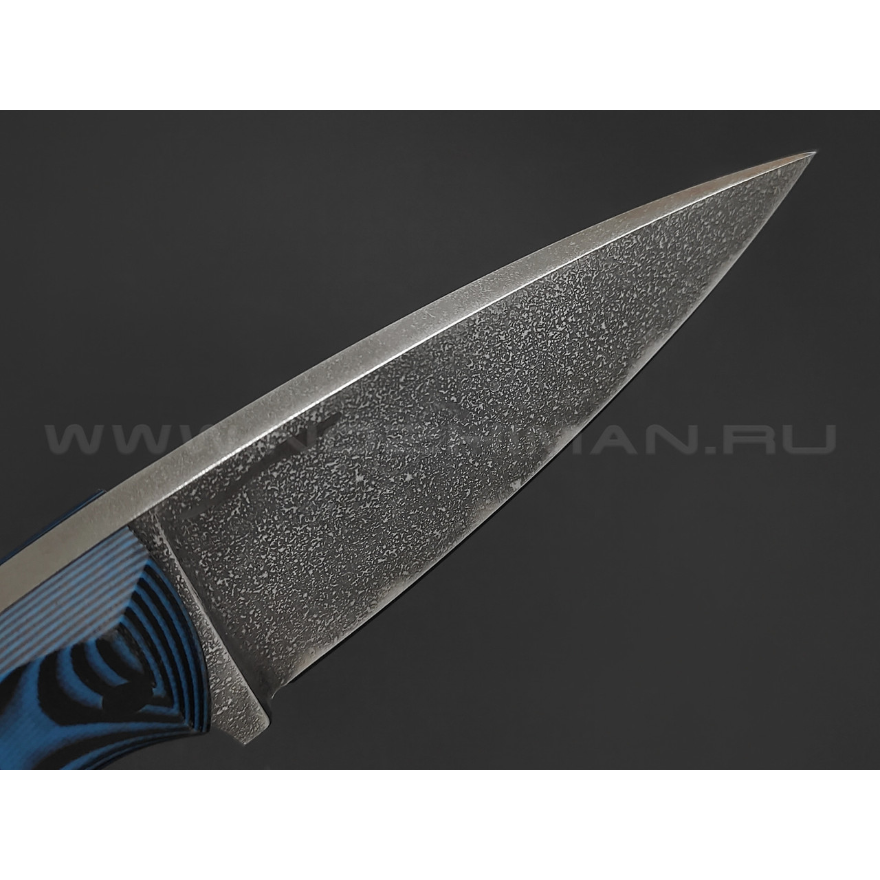 Волчий Век нож Оса Custom сталь PGK WA, рукоять G10 black & blue