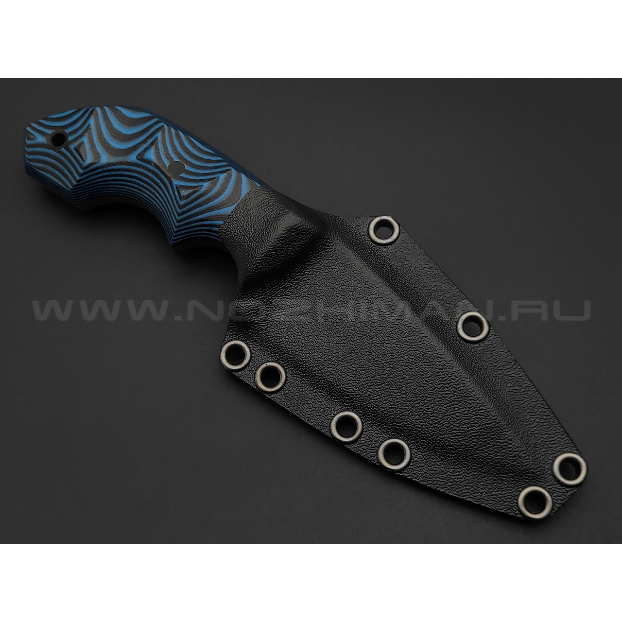 Волчий Век нож Оса Custom сталь PGK WA, рукоять G10 black & blue