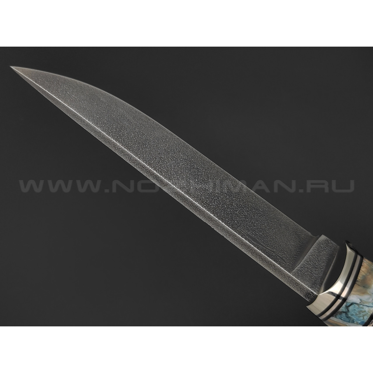 Волчий Век нож Слон Custom сталь PGK WA, рукоять айронвуд, зуб мамонта