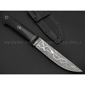 Волчий Век нож Слон Custom сталь PGK WA травление, рукоять микарта black Волчий Век нож Слон Custom сталь PGK WA травление, рукоять микарта black