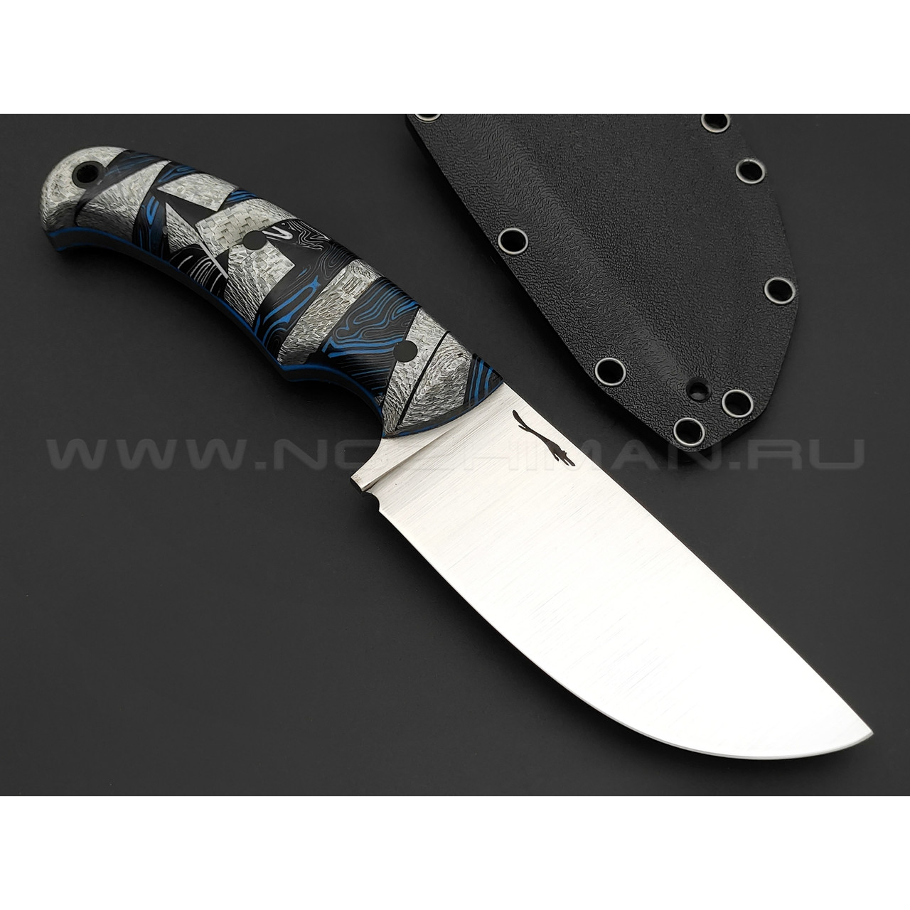 Волчий Век нож Шихан сталь 95X18 WA satin, рукоять кастомный комбинированный G10