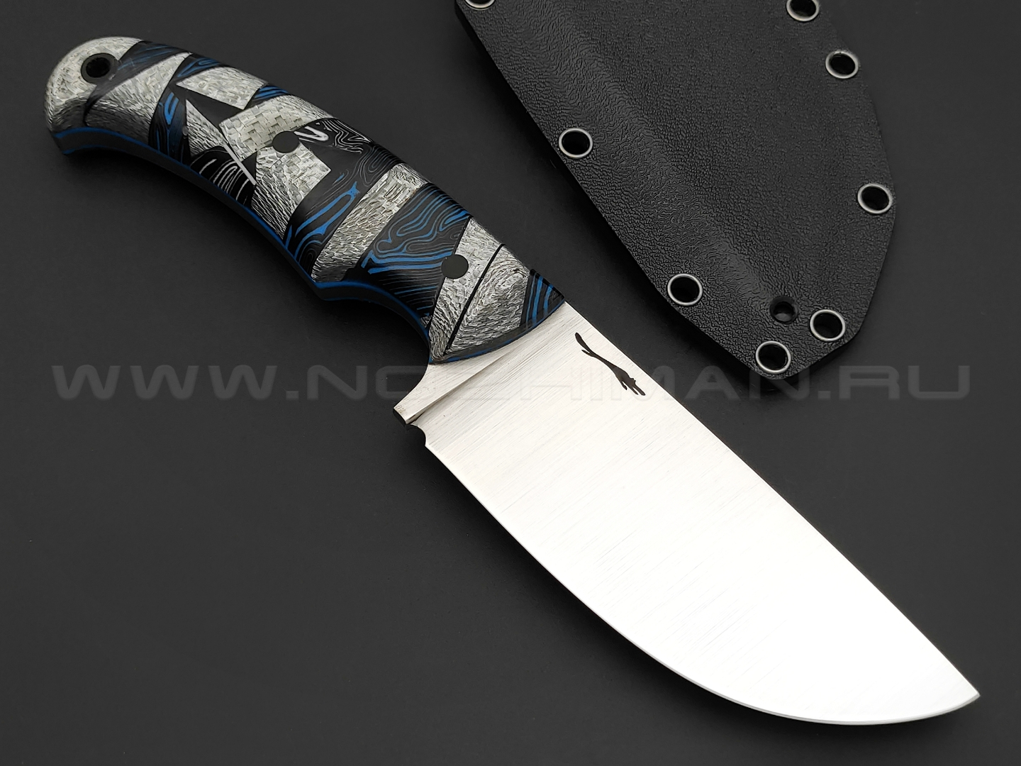 Волчий Век нож Шихан сталь 95X18 WA satin, рукоять кастомный комбинированный G10