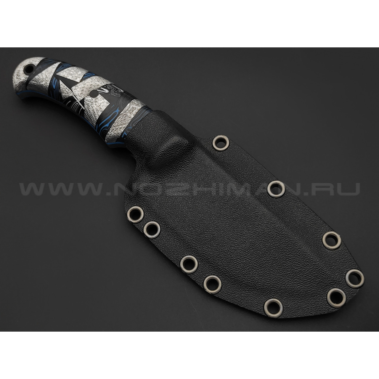 Волчий Век нож Шихан сталь 95X18 WA satin, рукоять кастомный комбинированный G10