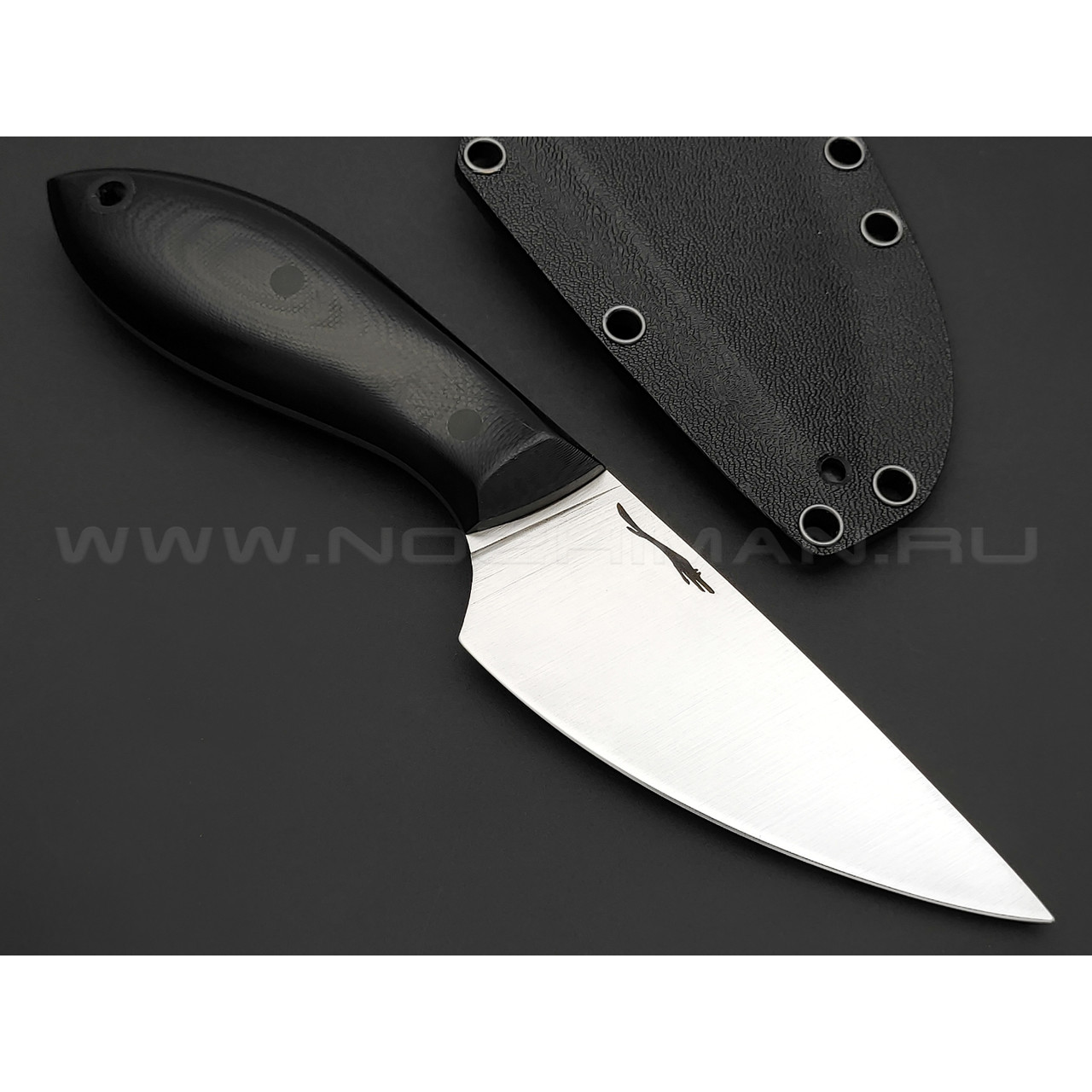 Волчий Век нож МасичЬка сталь Niolox WA satin, рукоять G10 black