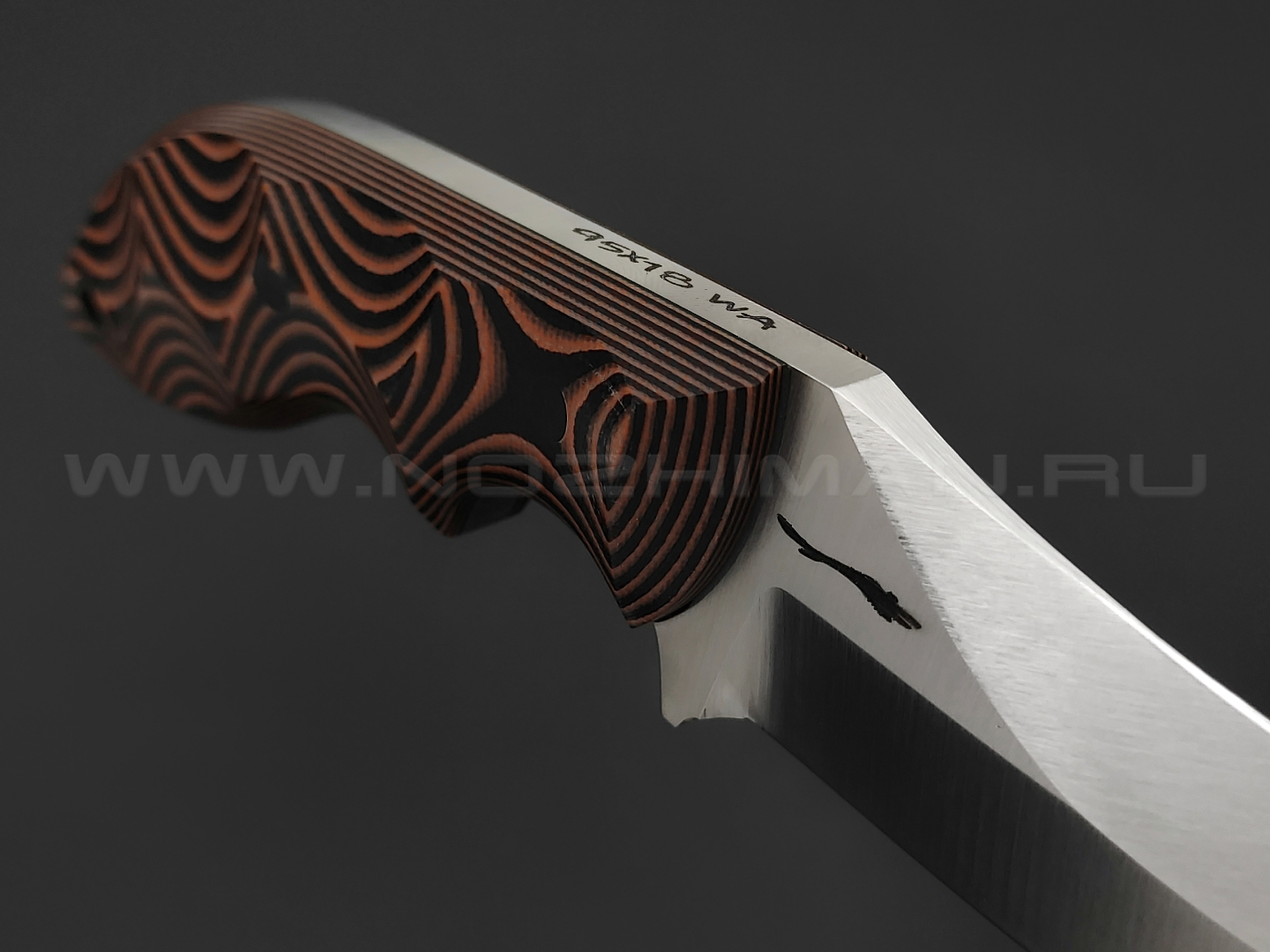 Волчий Век нож Кондрат 10 сталь 95Х18 WA, рукоять G10 black & brown