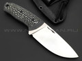 Волчий Век нож МасичЬка 2.0 concept сталь Niolox WA сатин, рукоять G10 black & white