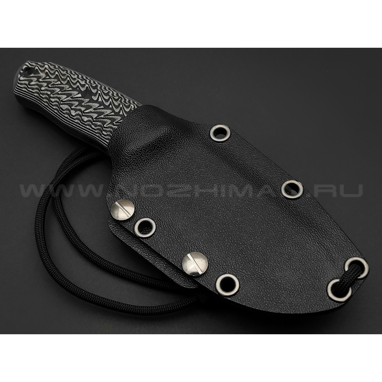 Волчий Век нож МасичЬка 2.0 concept сталь Niolox WA сатин, рукоять G10 black & white