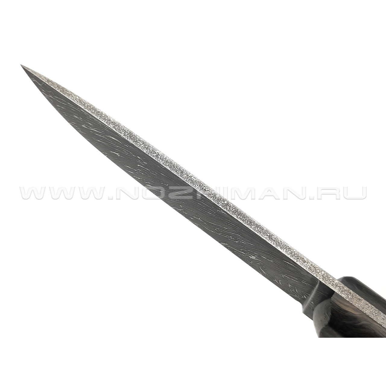 Волчий Век нож Слон Custom сталь CPM S125V WA дамаскаж, рукоять Carbon dark matter gold