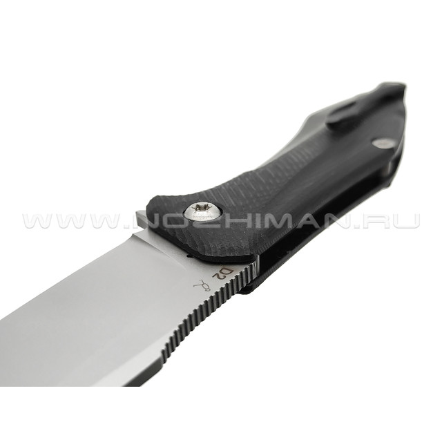 Saro нож Грач сталь D2, рукоять G10, black