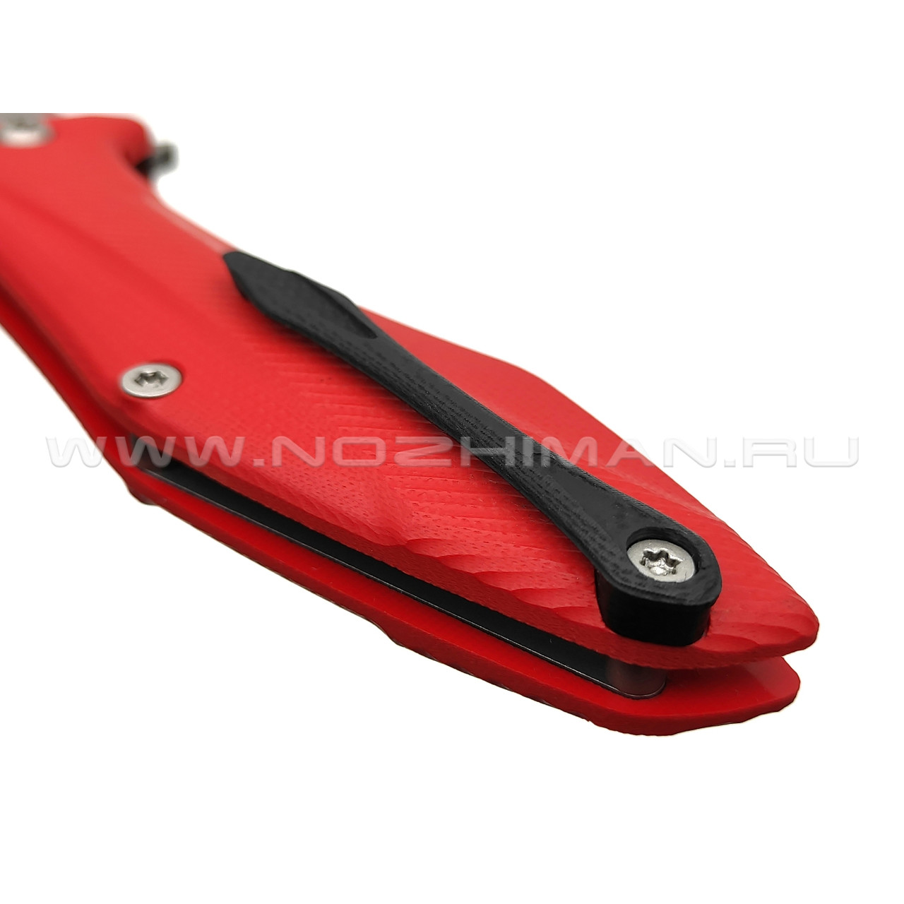 Saro нож Грач сталь D2, рукоять G10, red